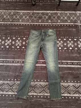 rag & bone Skinny Jeans in Faded Green-Blue